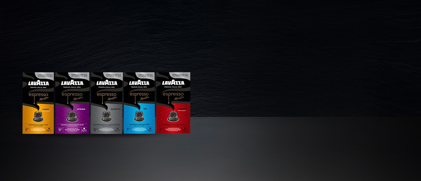 Lavazza Espresso Maestro-capsules die compatibel zijn met Nespresso